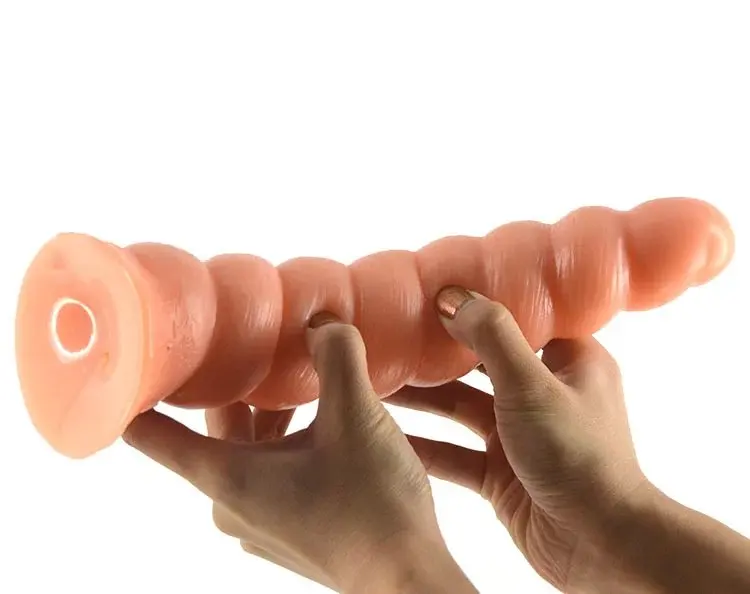 suction cup long silicone anal beads penis spiral anal dildo butt plug Stimulator anal plug Masturbator sex toys for couples gay 10