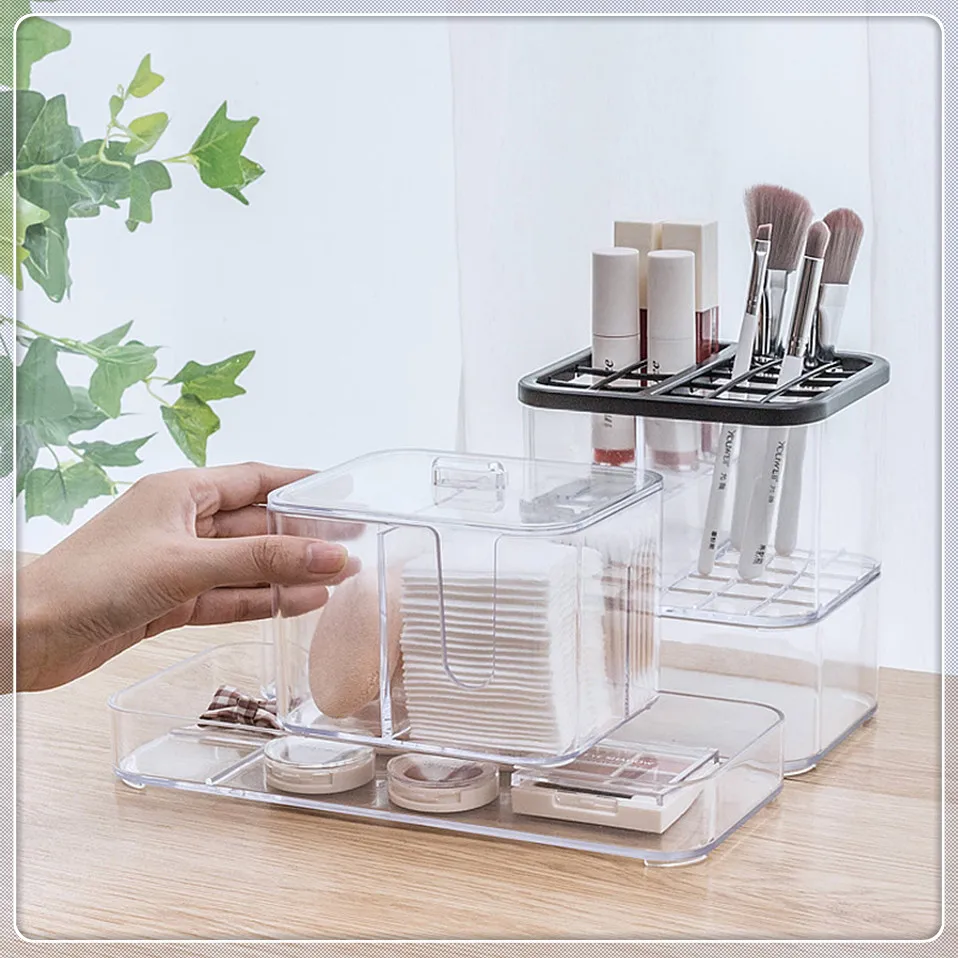 7 acrylic makeup organizer box