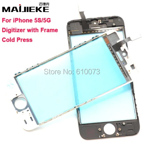 imágenes para 10 UNIDS A + Prensado En Frío 2 en 1 LCD Pantalla Digitalizador Lente de Cristal con marco para el iphone 5s 5 5g pantalla táctil de reemplazo del bisel del soporte imágenes para 10 UNIDS A + Prensado En Frío 2 en 1 LCD Pantalla Digitalizador Lente de Cristal con marco para el iphone 5s 5 5g pantalla táctil de reemplazo del bisel del soporte