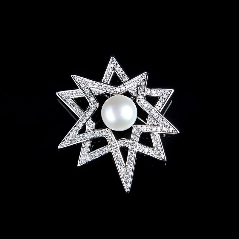 

European and American style new brooch birthday gift Korea pearl dandelion corsage lady dress dress genuine luxury free shipping