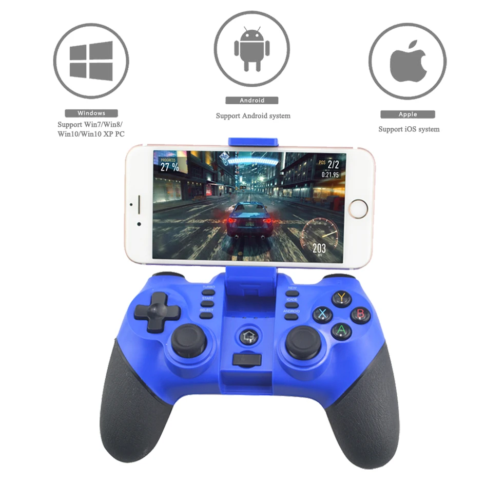 2,4G беспроводной Bluetooth контроллер геймпад джойстик для PS3 игровая консоль для Android для iOS мобильный телефон для Windows PC ноутбук