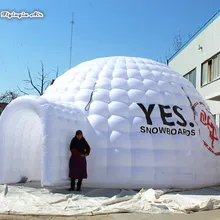 Заказной белый Igloo 8m рекламные надувные купольные палатки для вечерние и праздничные мероприятия