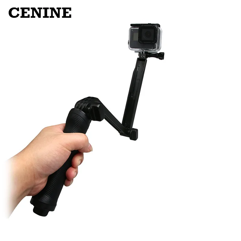 Tripod Monopod For Gopro Hero 5 4 3 3 3 Way Fold Arm Tripode Tripe For