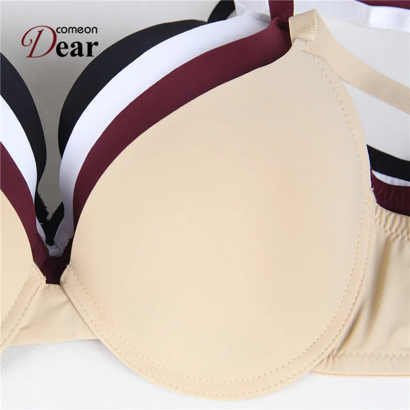 Comeondear Brasier Mujer Smooth Seamless Solid Push Up Bra Nylon Underwire Large Cup Brassiere 80D 85D 85E 90D 90E BA4040 Comeondear Brasier Mujer Smooth Seamless Solid Push Up Bra Nylon Underwire Large Cup Brassiere 80D 85D 85E 90D 90E BA4040