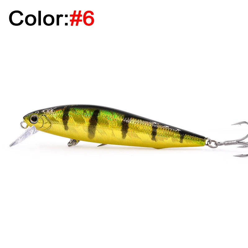 Color 06 Овца Фирменные серебряные Ножи приманка для форели 65/80/100 мм 7/10/14g Джеркбейт медленно опускается на дно искусственная приманка гольян для форели - Цвет: Color 06