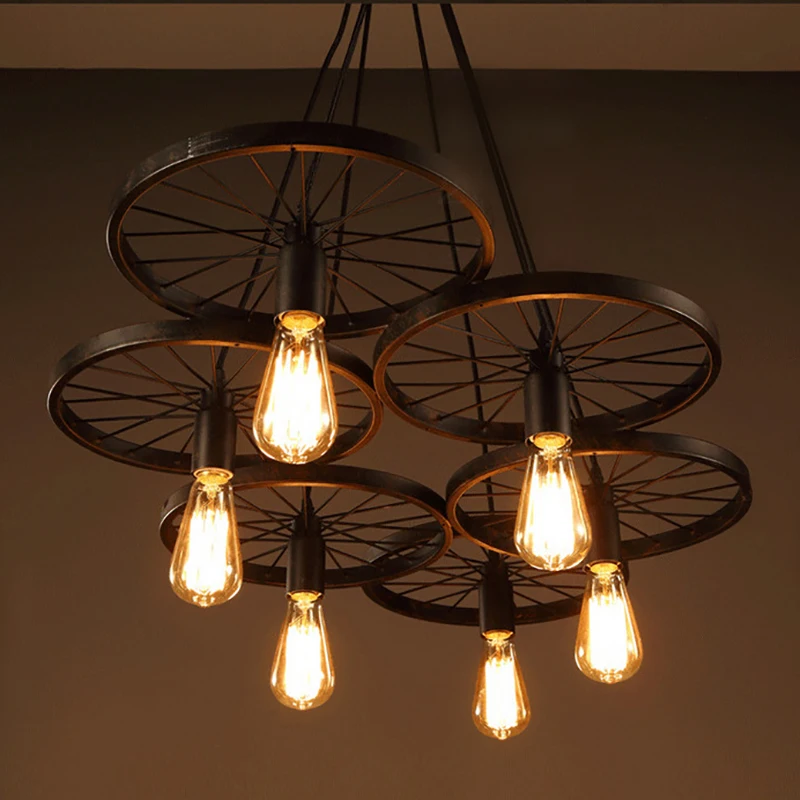 Винтажная черная Подвесная лампа в стиле индастриал E27 110 220 В|loft light|retro industrialfor restaurant |