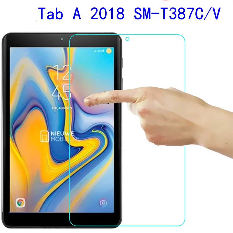 

Clear Glossy Screen Protector Protective Film for Samsung Galaxy Tab A 8.0 T387 T387V 2018 SM-T387C Tablet + Clean Cloth