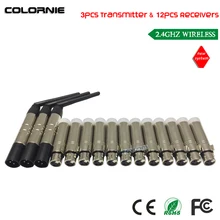 DHL Новинка, обновления 15 шт./лот 2,4 ГГц DMX512 беспроводное освещение контроллер приемник передатчик