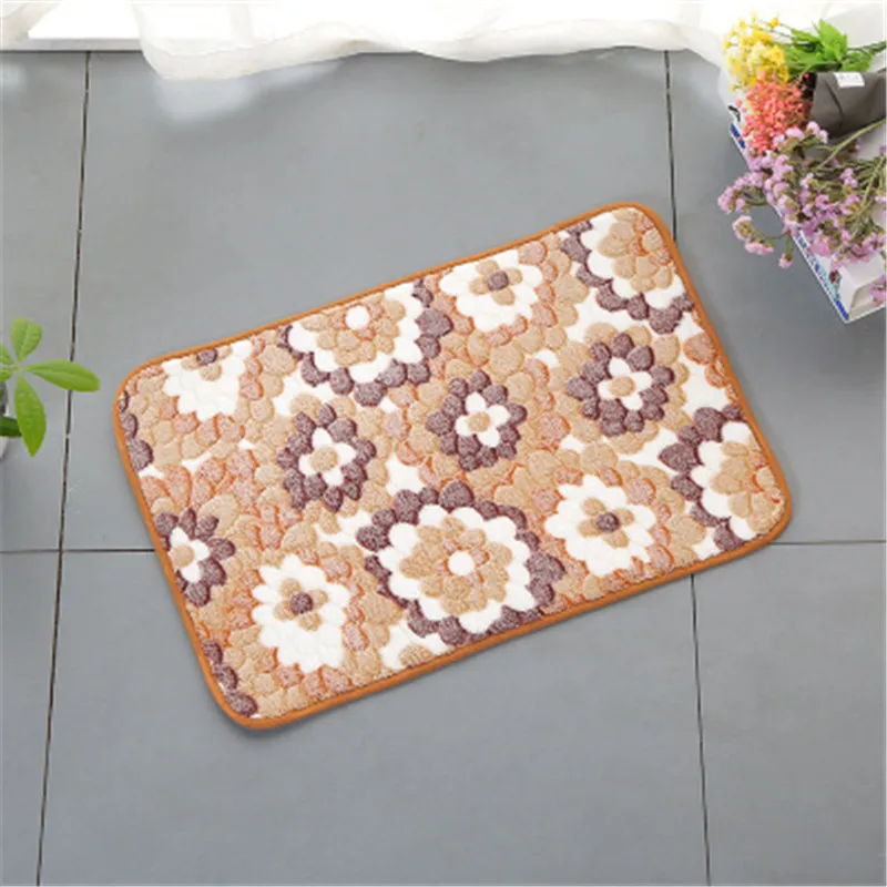 Черный 40x60 см Противоскользящий коврик кухонный напольный коврик внутренний коврик для прихожей украшение дома для продажи - Цвет: Черный
