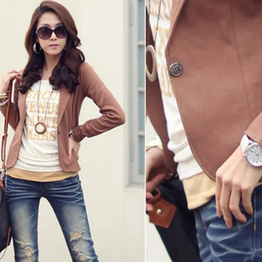 Women Blazers Autumn Winter Office Lady Solid Slim Business Blazers Fashion Notched Collar Full Sleeves No Pocket Jackets Noble