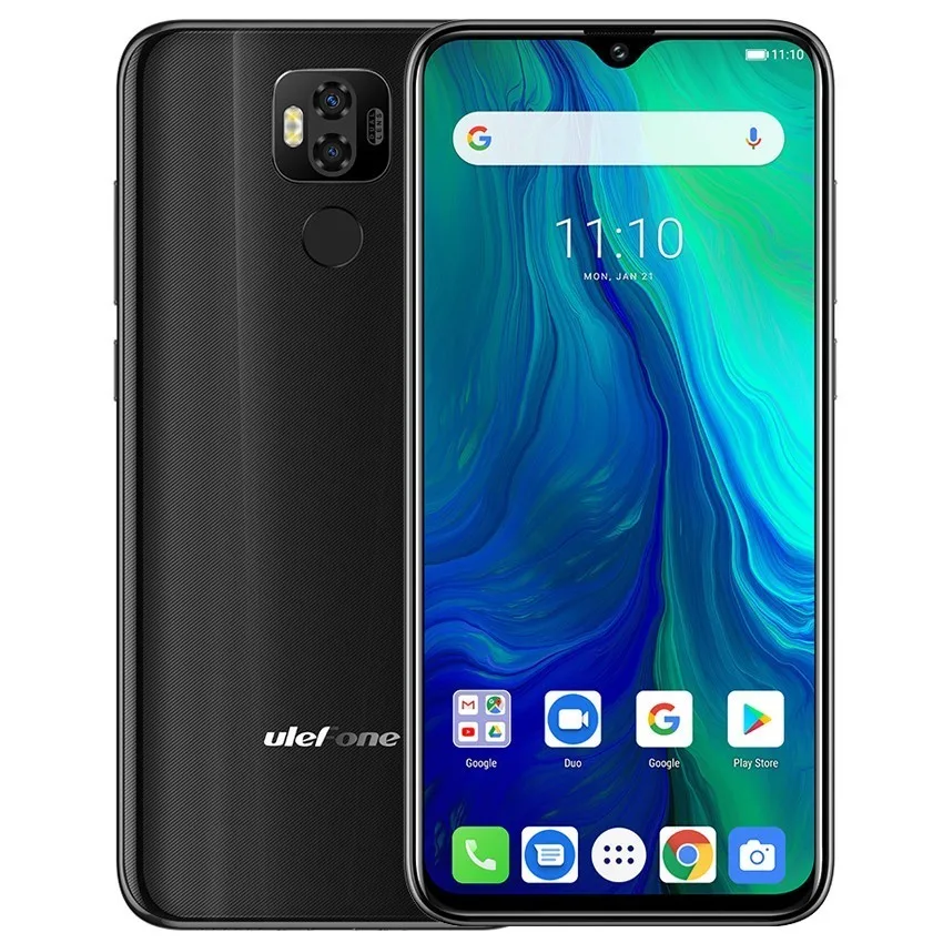 

Global version Ulefone power 6 6350mah Android 9.0 LTE 4G Smartphone Helio P35 Octa-core 6.3" 4GB+64GB face ID NFC Mobile Phones