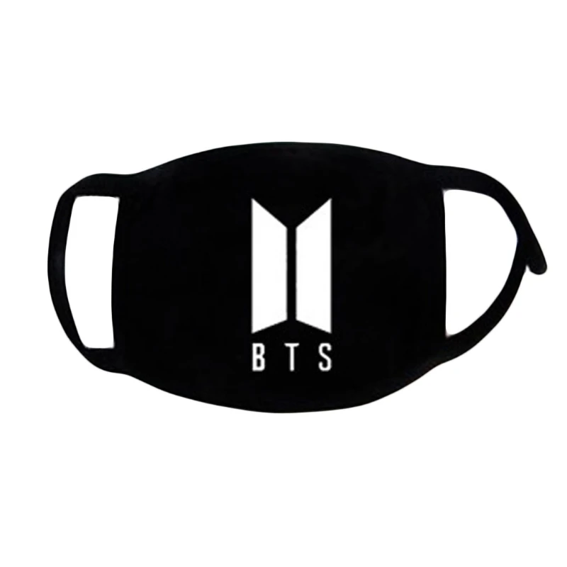 1 шт. БЦ моды анти пыли BTS маска Kpop хлопковая для губ Симпатичные Письмо рот