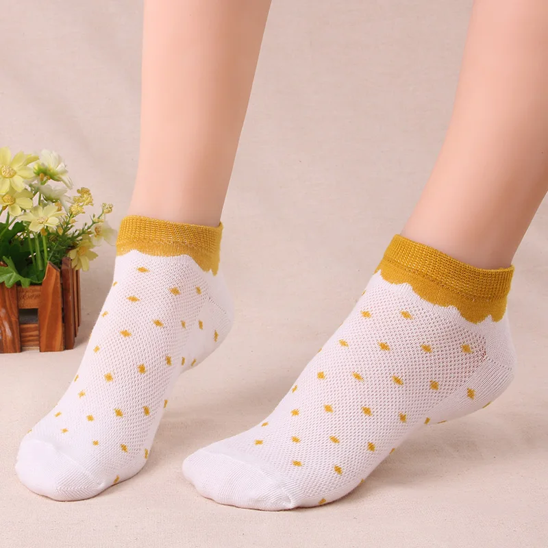 Fashion Cute Short Socks Women's Comfortable Breathable Socks Ankle Low ...