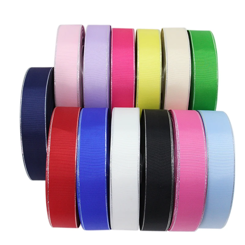 

David accessories 1.5"(38mm) silver ribbon printed polyester ribbon 10yards , DIY handmade materials, wedding gift wrap 10Y47096