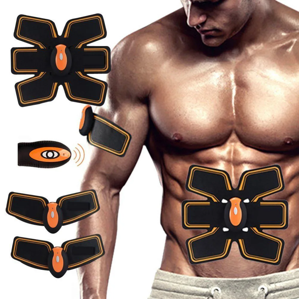 

Rechargeable Wireless Abdominal Muscle Toner + Fitness Training Gear Belt Training Stimulator for Exercise Fitness Tool XUNICANG