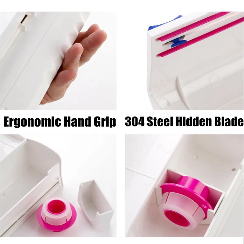 20cm30cm Cling Film Knife Sliding Blade Food Grade ABS Kitchen Tool Foil And Cling Film Wrap Dispenser Cutter For Food Film (1)