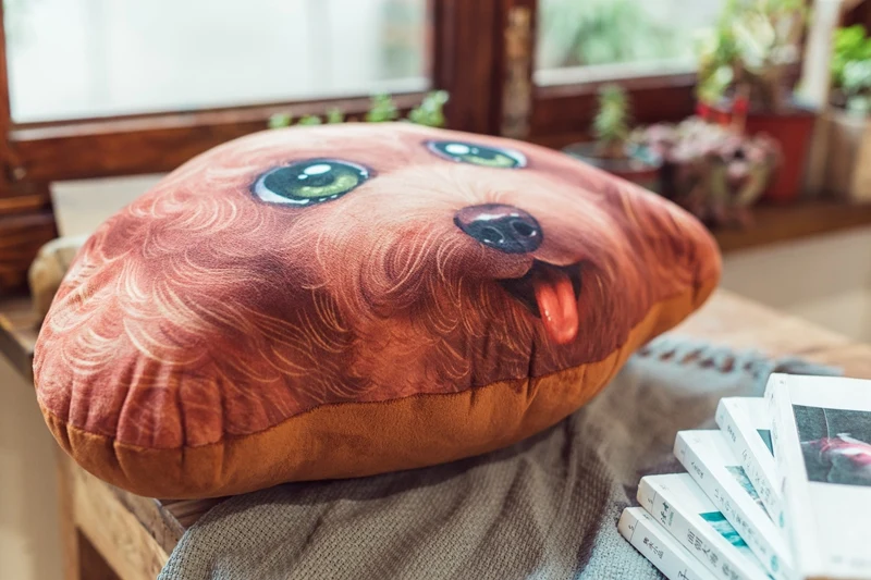 Мультфильм 3D Реалистичные кошка и собака кукла животных подушки плюшевые игрушки для обувь для мужчин и женщин домашние подарки