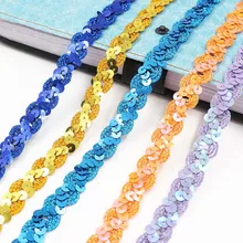 5 metros 1.5cm solto redondo plana lantejoulas giltter laser paillettes lantejoulas para artesanato costura em pano acessório lantejoulas guarnição
