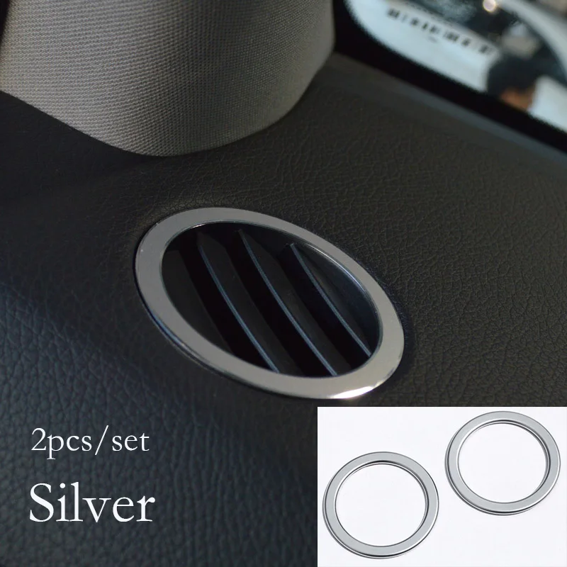 Mcrea стайлинга автомобилей вентиляционное отверстие приборной панели крышки наклейки для Mercedes Benz ML GLE 350 400 450 500 W166 купе C292 GLS аксессуары - Название цвета: Silver