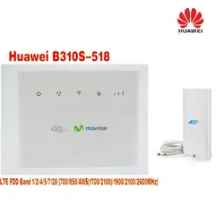 (+ 49dbi SMA 4 г Телевизионные антенны) unlocked-huawei-b310s-518-lte-4g-wifi-router-broadband-fdd-band-1-2-aws-5-7-28