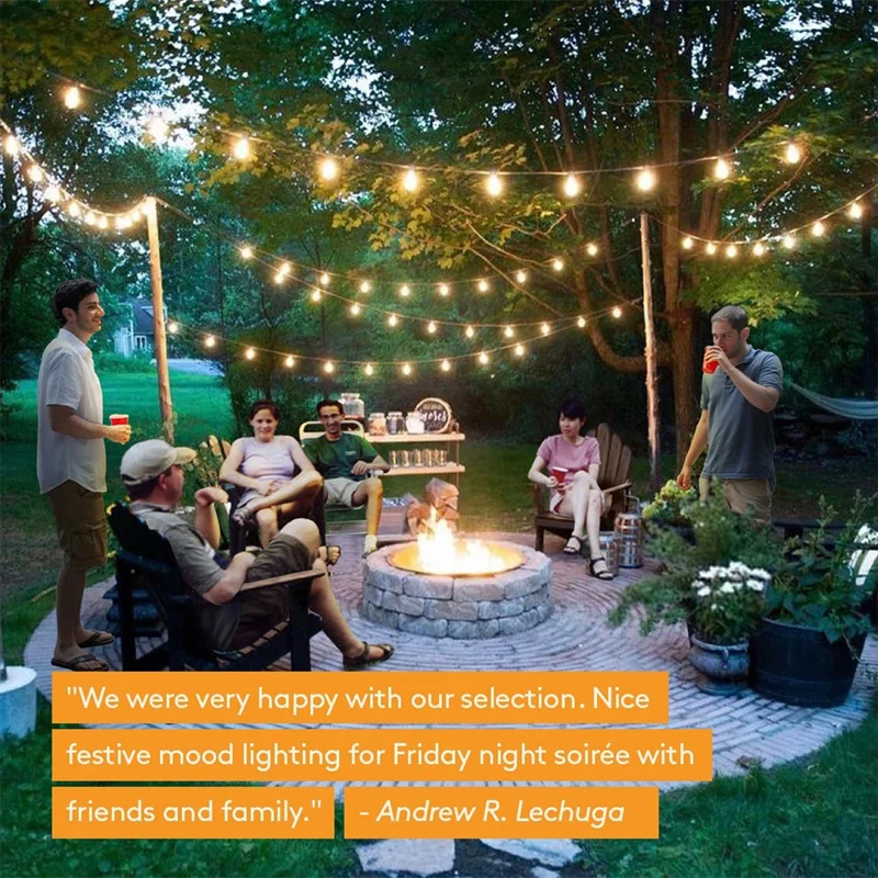 REEDBUCK 5M 20 Led Bulb Globe ABS EU US String Lights Decor For Holiday Wedding Party Outdoor Garland Backyard Patio Garden Lamp (4)