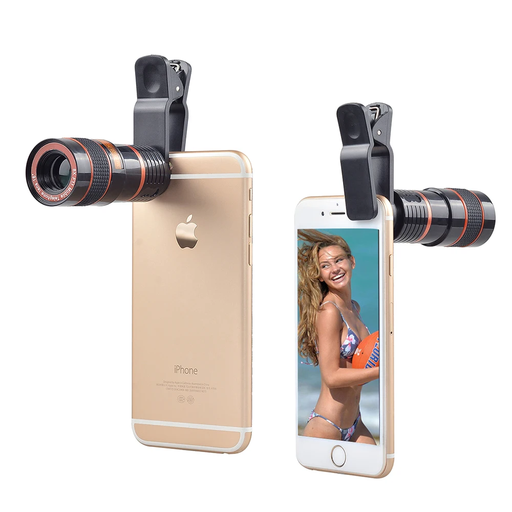 APEXEL Универсальный 8x телеобъектив с зумом для телефона телеобъектив рыбий глаз Широкий макро объектив для камеры комплект для iPhone 6 6S Plus 5 samsung S7 S6