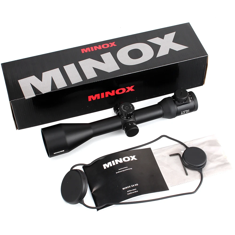 MINOX ZA 5i HD 3-15x50 SF прицелы для охоты Светящееся Стекло травление сетка Боковая регулировка параллакса турреты замок сброс съемки область