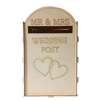 

Wooden Gift Name Card Box with Lock Wedding Party Card Boxes wedding decoration