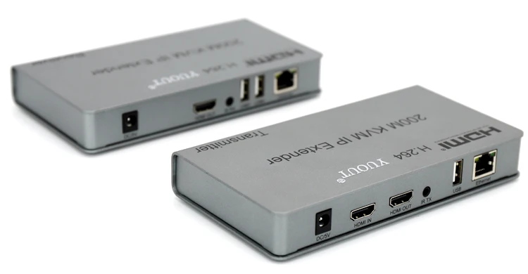 200 м HDMI usb-удлинитель RJ45 IP сеть KVM над ip-удлинитель по Cat5e Cat6 удлинитель KVM HDMI с широким ИК TCP/IP