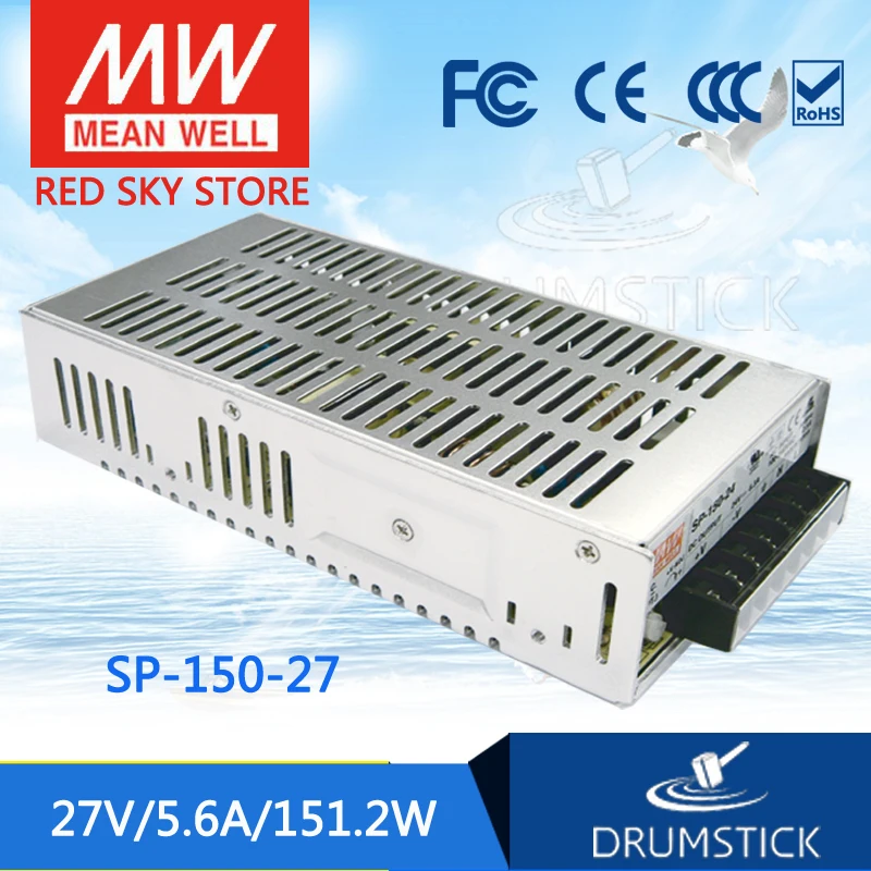 

MEAN WELL SP-150-27 27V 5.6A meanwell SP-150 27V 151.2W Single Output with PFC Function Power Supply