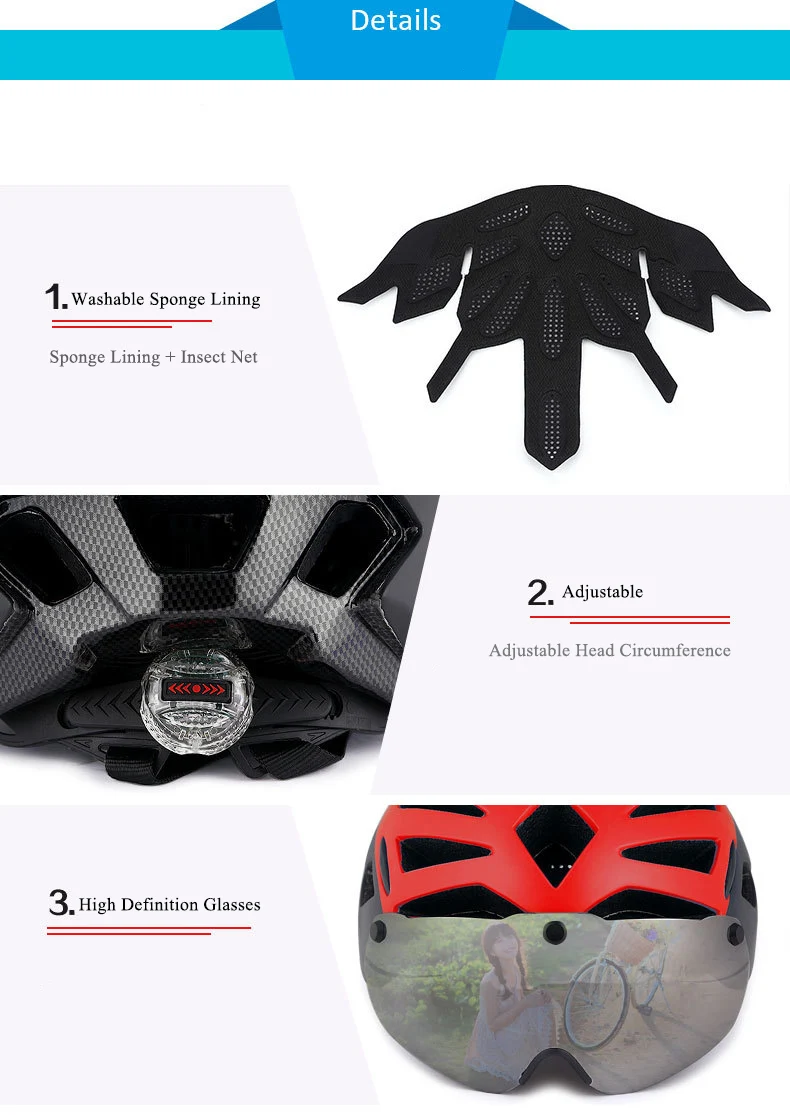 KINGBIKE велосипедный шлем велосипед Сверхлегкий шлем интерgrally-mold MTB дорожный велосипедный шлем безопасные Магнитные очки шлем с задним фонарем
