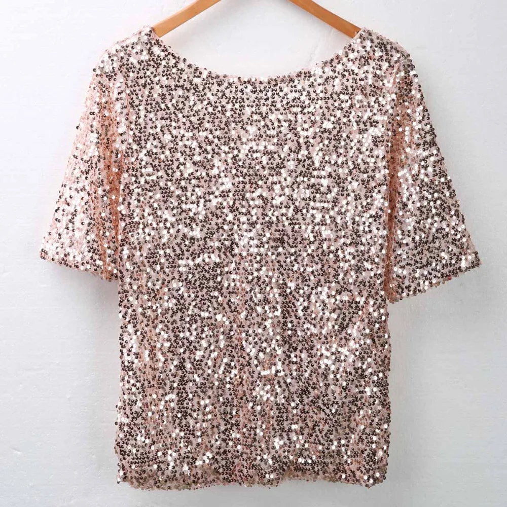 Camiseta de mujer Hiririn más reciente 2019 moda Lentejuelas mujeres ropa de calle media manga mujeres verano Top Camiseta Lentejuelas trajes Camiseta de mujer Hiririn más reciente 2019 moda Lentejuelas mujeres ropa de calle media manga mujeres verano Top Camiseta Lentejuelas trajes
