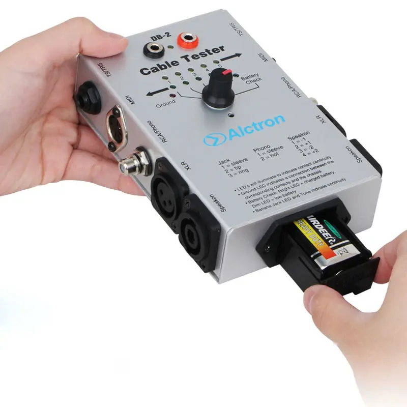 Alctron db-2 аудио кабель измерительная линия Тестовый Кабель тестер инструмент звук инженерный помощник