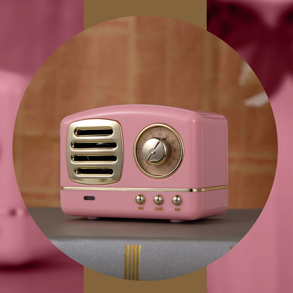 HM11 Retro Bluetooth Speaker Vintage Wireless Stereo Speaker Mini Outdoor Altavoz With Mic AUX Portable Handsfree Car Mp3 Player (19)