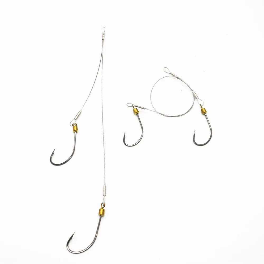 2Sets Fishing Hook High Carbon Stainless Steel Fishing Rigs Hook With