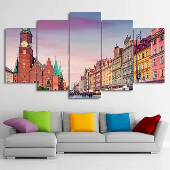 

Modern Home Decor Wall Art Canvas Pictures Modular for Living Room Poland Independence Day Beautiful Framed Canvas Paintings HD