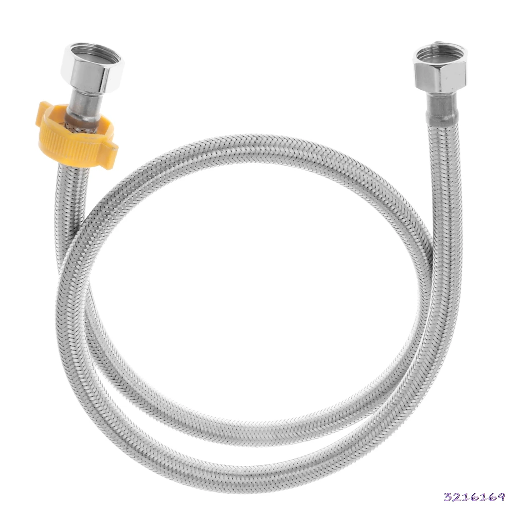 

304 weaved plumbing hose,bathroom EPDM heater flexible connect pipes with wrench (100cm)