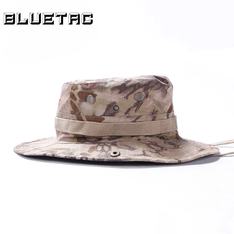 Military Army Tactical Bonnie Hat Hunting Hat Round-Brimmed Sun Bonnet Hat Outdoor Camping Fishing Cap