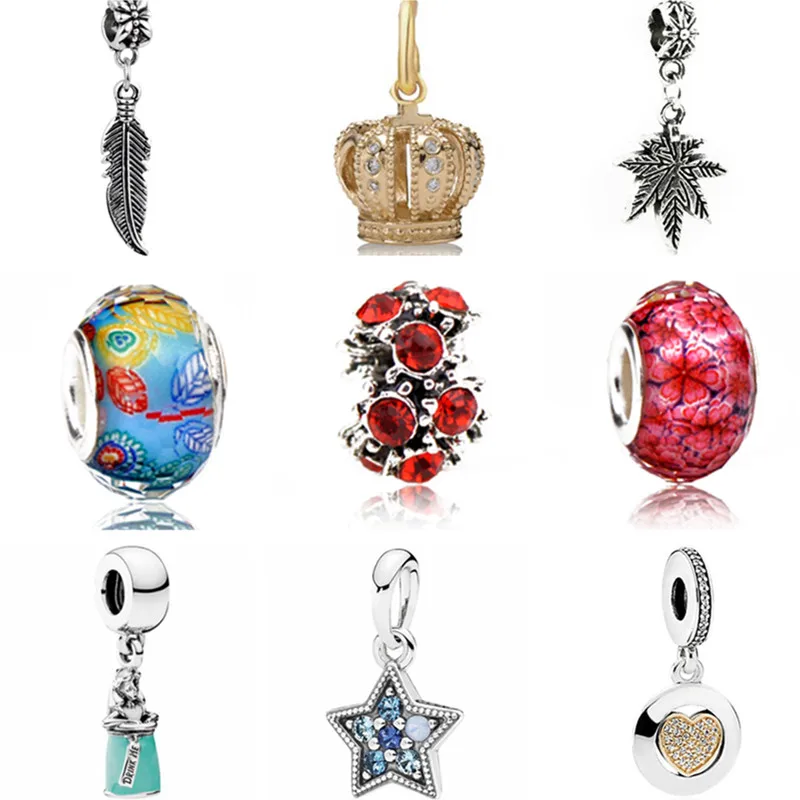 

Vintage Long Elephant Stars Rabbit Leaf Pendants Beads Fit Pandora Charms Bracelets & Bangles Tribal DIY Jewelry for Women Gifts