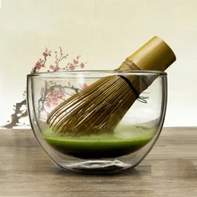 540 мл Термостойкое боросиликатное стекло матча зеленая чайная чаша матча церемония чавана чашка японская посуда подарочный набор оптом