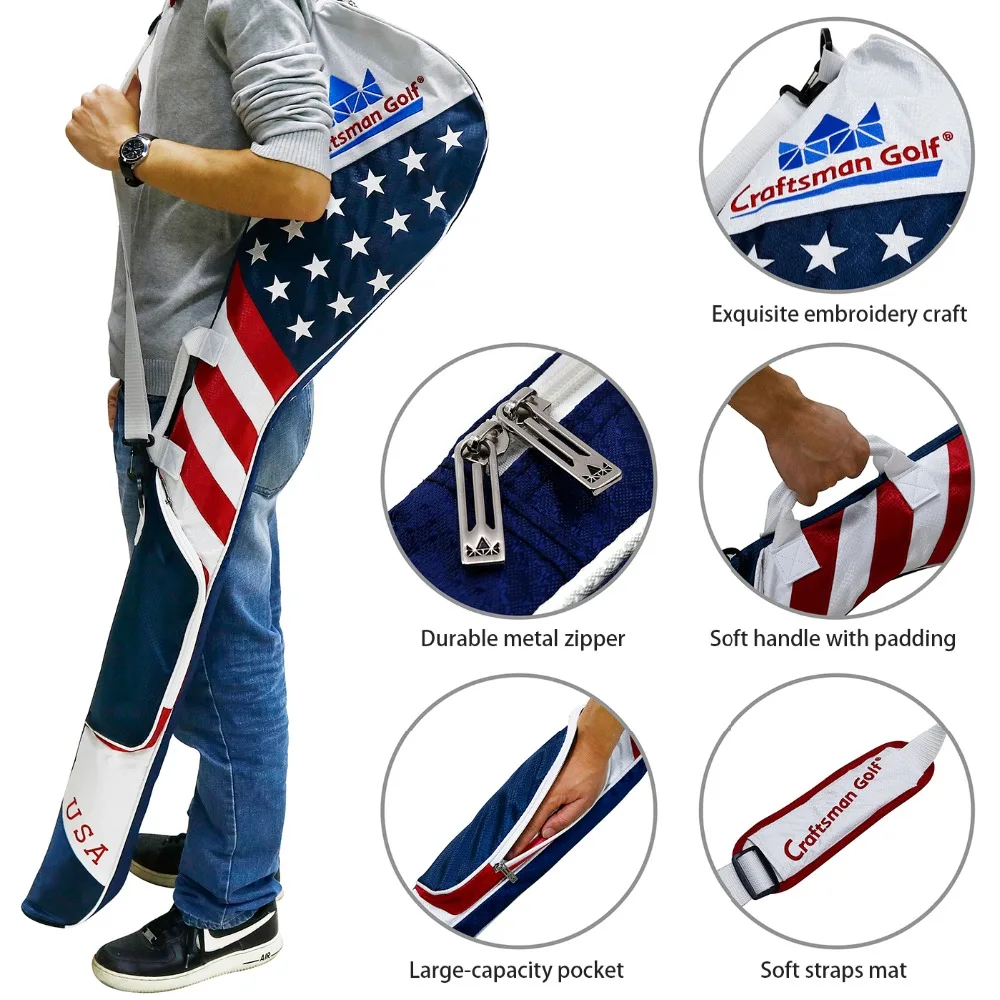 Craftsman Golf Stars And Stripes American Usa Us Flag Club Case Craftsman Golf Stars And Stripes American Usa Us Flag Club Case Sunday Bag Red White Blue For 8 10 Clubs 49 In Heads From Sports Entertainment On