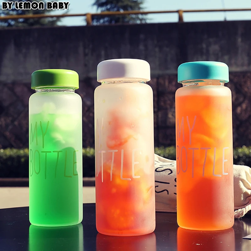 500ml Frosted Portable Seal Bottles Plastic Sports Water Bottle Leak-proof Bike Outdoor Climbing Gift High Quality SBY8011 outdoor sports aluminum water bottle green 500ml
