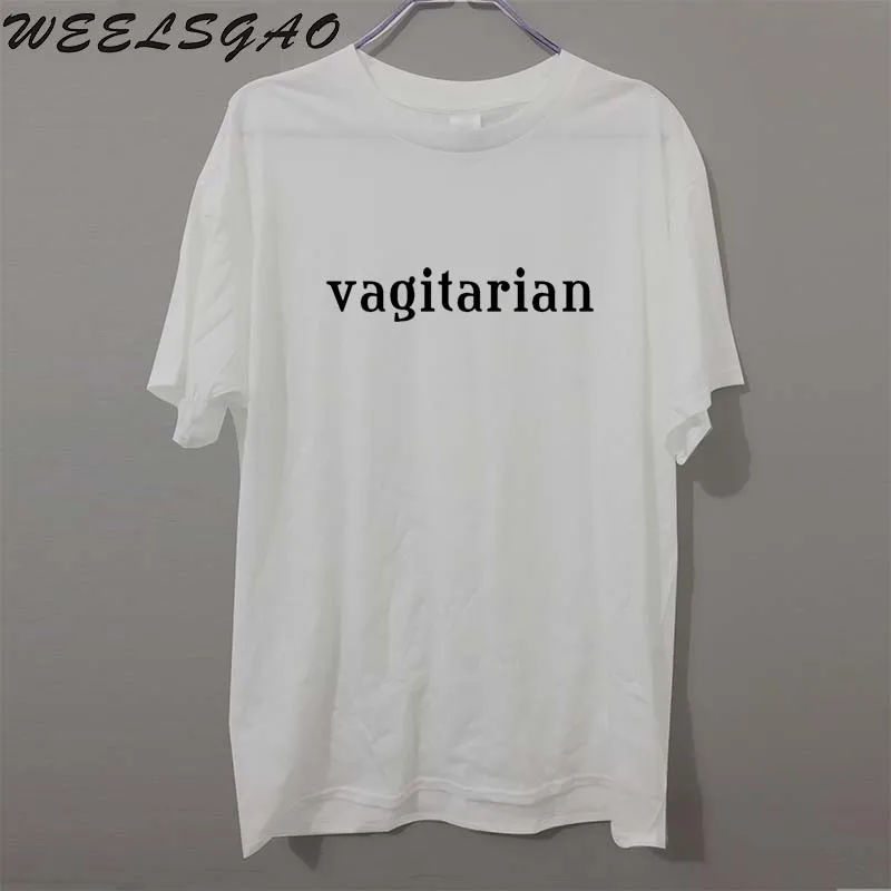 

New Vagitarian Funny T Shirt Men Funny Cotton Short Sleeve T-shirt Tshirt camiseta