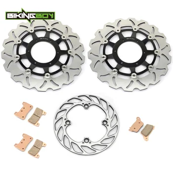 

BIKINGBOY Front Rear Brake Discs Disks Rotors Pads For CBR600RR 2007 2008 2009 2010 2011 2012 2013 2014 2015 2016 2017 2018 2019