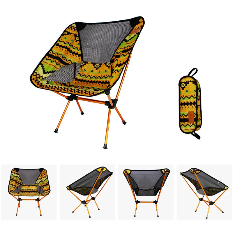 Yellow Folding Chair,Folding Stool Indoor Portable Chair Camping Garden Party