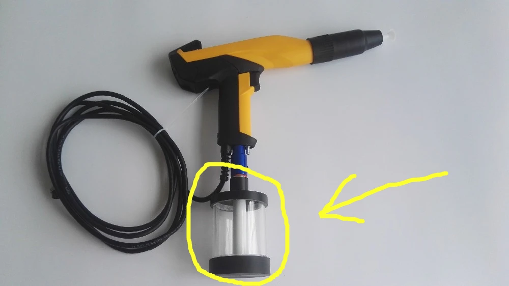 Portable Powder coating test machine test gun barrel small powder tank small fluidization