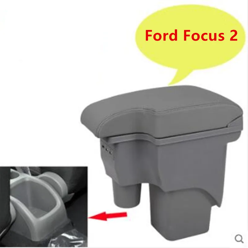 For Ford Focus 2 armrest box central Store content Storage box Ford focus armrest box