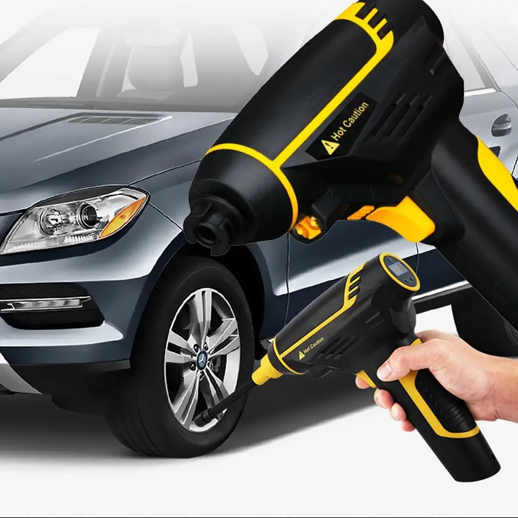 

Digital Wireless Car Air Pump USB Charging 12.6V Handheld Tire Electric Inflating 120W Pump 2200mAh