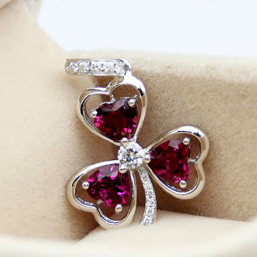 LASAMERO 0.4CT круглый вырез Цветочные Полые филигранные Проложить Набор Platinum900 золотое ожерелье с подвеской из турмалина