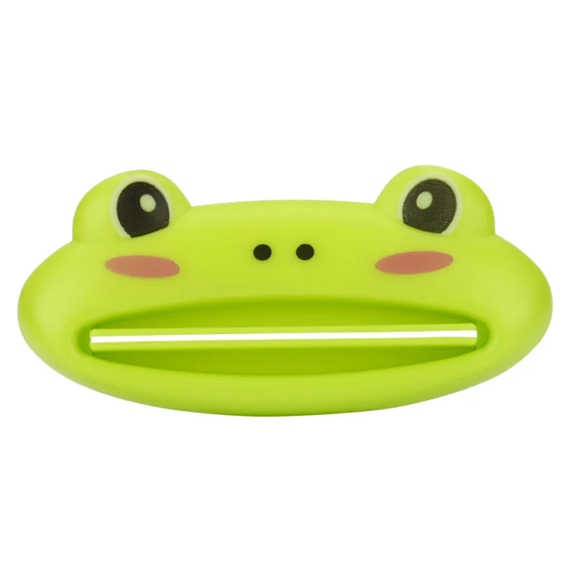 1 шт., многофункциональная выжималка с милыми животными/Соковыжималка для зубной пасты, товары для дома, ванной комнаты, тюбик, мультипликационный диспенсер для зубной пасты - Цвет: Frog
